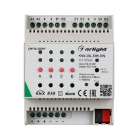  - INTELLIGENT ARLIGHT Диммер KNX-204-DIM-DIN (12-48V, 8x0.35/4x0.7/2x1A) (IARL, Пластик)