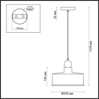  - Подвесной светильник Odeon Light Bolli 4090/1