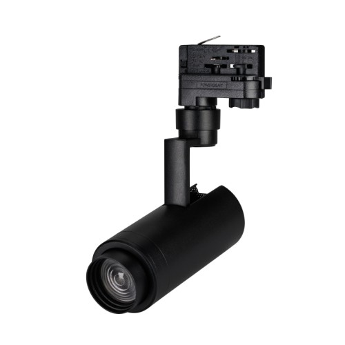 Светильник LGD-ZEUS-4TR-R67-10W Day4000 (BK, 20-60 deg, 230V) (Arlight, IP20 Металл, 5 лет) Светильник подвесной для треков/шин 4 провода, 10Вт. Цвет свечения ДНЕВНОЙ 4000K, световой поток 800-1000лм, регулируемый угол 20-60°, CRI>90. Корпус круглый, металл, цвет черный. Размеры DxHxL Ø67x180x155мм. Входное напряжение AC220-240V, мощность 10Вт. Драйвер встроенный (27-38V, 260mA).