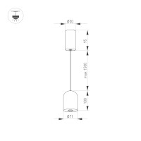  - Светильник SP-ELEMENTA-DOME-R71-9W Warm3000 (BK, 39 deg, 230V) (Arlight, IP40 Металл, 3 года)