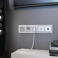  - Рамка Werkel Favorit на 5 постов дымчатый W0051117 4690389160189