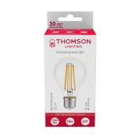  - Лампа светодиодная филаментная Thomson E27 13W 2700K груша прозрачная TH-B2367