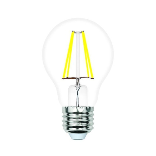 Лампа светодиодная филаментная Volpe E27 5W 3000K прозрачная LED-A60-5W/3000K/E27/CL/SLF UL-00008294 
