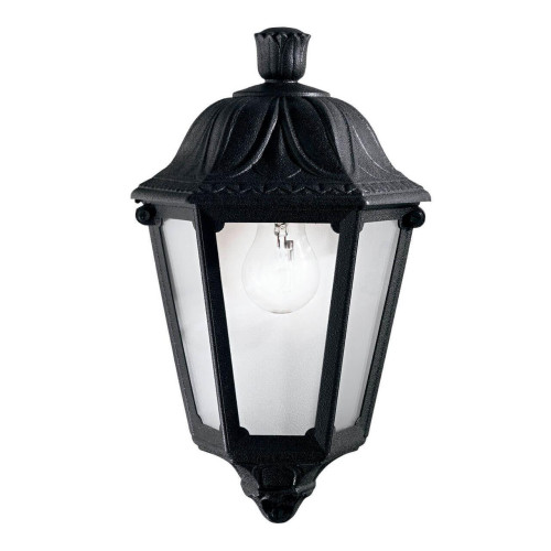 Уличный настенный светильник Ideal Lux Anna AP1 Small Nero 101552 