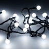 Светодиодная гирлянда ARD-BALL-CLASSIC-D13-10000-BLACK-100LED WHITE (230V, 7W) (Ardecoled, IP65) - Светодиодная гирлянда ARD-BALL-CLASSIC-D13-10000-BLACK-100LED WHITE (230V, 7W) (Ardecoled, IP65)
