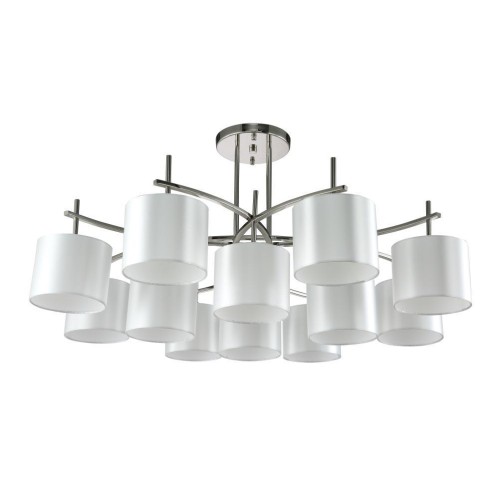 Потолочная люстра Crystal Lux Sergio PL8+4 Nickel 