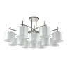 Потолочная люстра Crystal Lux Sergio PL8+4 Nickel - Потолочная люстра Crystal Lux Sergio PL8+4 Nickel