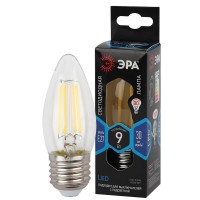  - Лампа светодиодная ЭРА E27 9W 4000K прозрачная F-LED B35-9w-840-E27 Б0046997