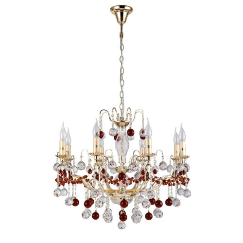 Подвесная люстра Crystal Lux FRUTA SP8 GOLD 