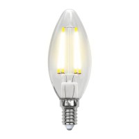  - Набор светодиодных ламп филаментная Uniel E14 7,5W 3000K прозрачная LED-C35-7,5W/WW/E14/CL GLA01TR UL-00008081