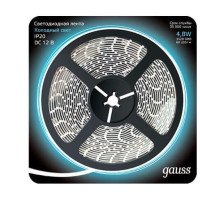  - Светодиодная лента Gauss 4,8W/m 60LED/m 2835SMD холодный белый 5M 312000305