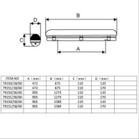  - Потолочный светильник Lucide Linea Aqua 79150/58/60