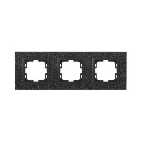 Рамка 3-постовая Mono Electric Style Granit чёрный гранит 107-610000-162 