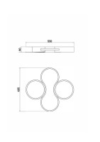  - Потолочный светодиодный светильник Freya Cosmic FR10015CL-L63B