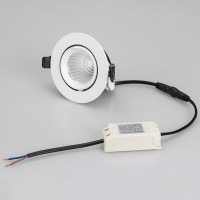  - Светильник LTD-EXPLORER-R100-12W Warm3000 (WH, 38 deg) (Arlight, IP20 Металл, 3 года)