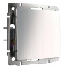 Выключатель Werkel одноклавишный проходной глянцевый никель WL02-SW-1G-2W 4690389045745 - Выключатель Werkel одноклавишный проходной глянцевый никель WL02-SW-1G-2W 4690389045745