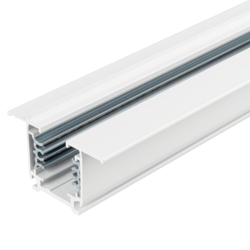 Трек встраиваемый LGD-4TR-TRACK-F-1000-WH-M (C) (Arlight, IP20 Металл, 3 года) 3-фазный встраиваемый трек 4TR, на 4 провода, длина 1м. Цвет белый глянцевый. Коннектор питания и заглушка приобретаются отдельно. Размер ДxШxВ: 1000x55,7x35,8мм. Ширина встраиваемой части 32,8мм. При использовании с треками и аксессуарами другой серии возможно отличие по цвету.