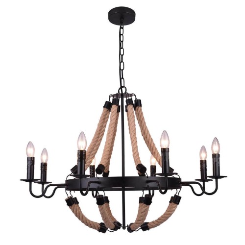 Подвесная люстра Arte Lamp Marsiglia A8956LM-8BK 