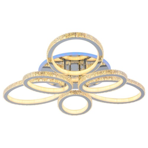 Потолочная светодиодная люстра Profit Light 8033/3+3 CHR 