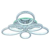 - Потолочная светодиодная люстра Profit Light 8033/3+3 CHR