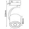 Трековый светильник однофазный Crystal Lux CLT 0.31 004 BL - Трековый светильник однофазный Crystal Lux CLT 0.31 004 BL