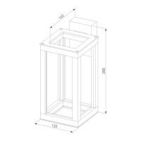 - Уличный настенный светодиодный светильник Elektrostandard Frame 1527 Techno Led черный 4690389172335
