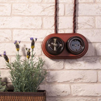  - Розетка Werkel с заземлением Retro коричневая WL18-03-01 4690389100710