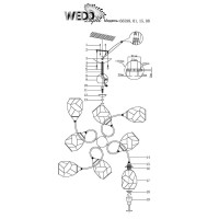  - Потолочная люстра Wedo Light Falczes 66598.01.15.08