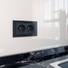 Розетка Werkel двойная с заземлением черный матовый W1172008 4690389156922 - Розетка Werkel двойная с заземлением черный матовый W1172008 4690389156922