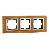  - Рамка 3-постовая Mono Electric Style бамбук 107-530000-162