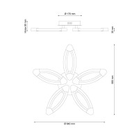  - Потолочная светодиодная люстра Lucia Tucci Modena 183.5 LED