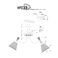  - Потолочная люстра Wedo Light Vestmar 66657.01.14.03