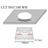 Встраиваемый светодиодный светильник Crystal Lux CLT 501C100 WH - Встраиваемый светодиодный светильник Crystal Lux CLT 501C100 WH