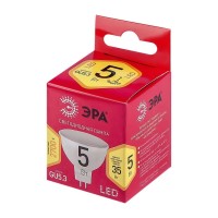  - Лампа светодиодная ЭРА GU5.3 5W 2700K матовая LED MR16-5W-827-GU5.3 R Б0050230