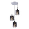 Подвесная люстра Lumina Deco Alacosmo LDP 6811-3 RD CHR - Подвесная люстра Lumina Deco Alacosmo LDP 6811-3 RD CHR