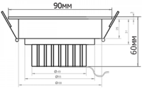  - Светильник IM-85GW Day White 30deg (3x2W, 220V) (Arlight, -)