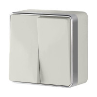  - Выключатель двухклавишный Werkel Gallant слоновая кость W5020003 4690389164125