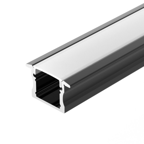 Профиль LINE-2315-F-2000 ANOD BLACK (Arlight, Алюминий) 