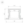 Профиль LINE-2315-F-2000 ANOD BLACK (Arlight, Алюминий) - Профиль LINE-2315-F-2000 ANOD BLACK (Arlight, Алюминий)
