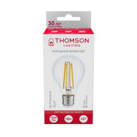  - Лампа светодиодная филаментная Thomson E27 13W 6500K груша прозрачная TH-B2369