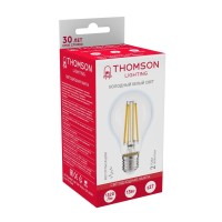  - Лампа светодиодная филаментная Thomson E27 13W 6500K груша прозрачная TH-B2369