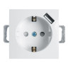 Розетка Feron Stekker Эрна c/з 16A 250V с защитной шторкой и с USB белый PST16-9111-01 39318 - Розетка Feron Stekker Эрна c/з 16A 250V с защитной шторкой и с USB белый PST16-9111-01 39318