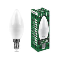  - Лампа светодиодная Saffit E14 11W 4000K Свеча Матовая SBC3711 55133