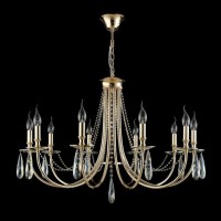  - Подвесная люстра Crystal Lux Victoria SP10 Gold/Amber