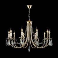  - Подвесная люстра Crystal Lux Victoria SP10 Gold/Amber