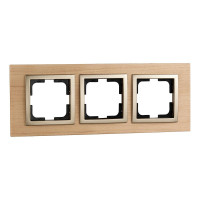  - Рамка 3-постовая Mono Electric Style клён 107-520000-162