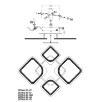  - Потолочная люстра Seven Fires Kalle SF7064/5C-GY-BL