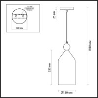 - Подвесной светильник Odeon Light Bolli 4093/1