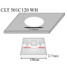 Встраиваемый светодиодный светильник Crystal Lux CLT 501C120 WH - Встраиваемый светодиодный светильник Crystal Lux CLT 501C120 WH