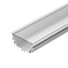 Профиль с экраном ALU-POWER-RW80F-2000ANOD+CLEAR-P (Arlight, Алюминий) - Профиль с экраном ALU-POWER-RW80F-2000ANOD+CLEAR-P (Arlight, Алюминий)